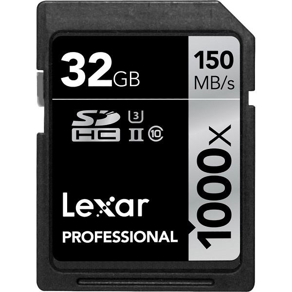   Lexar 32GB 1000x 150MB/s SDXC Card UHS-II U3 4K
